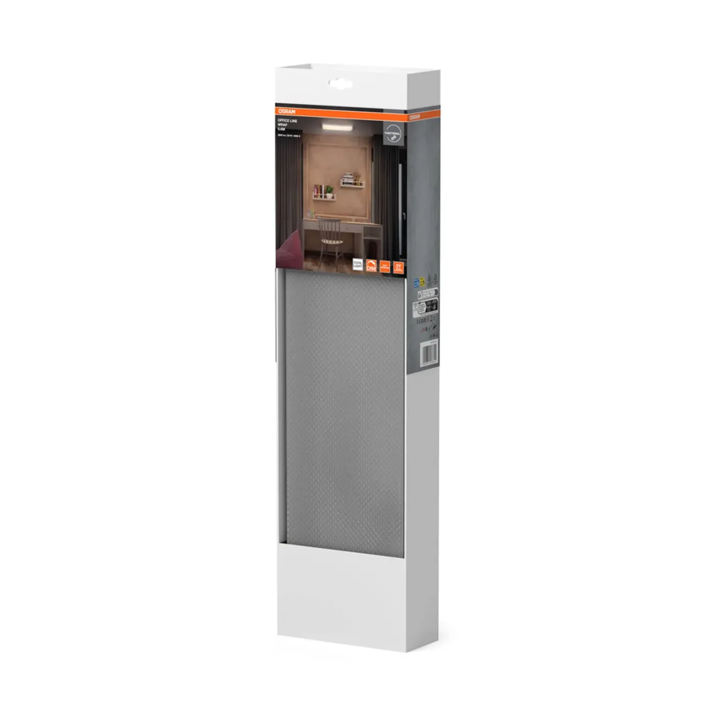 Osram Plafondarmatuur Office Line Wrap - 60cm - Dimbaar - Koel Wit - 20W