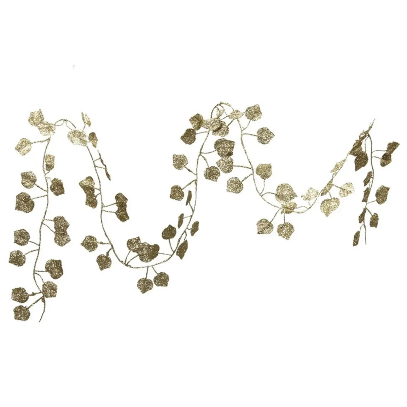 Othmar Decorations Kerstboom Slinger - Bladeren - Goud- 2 M