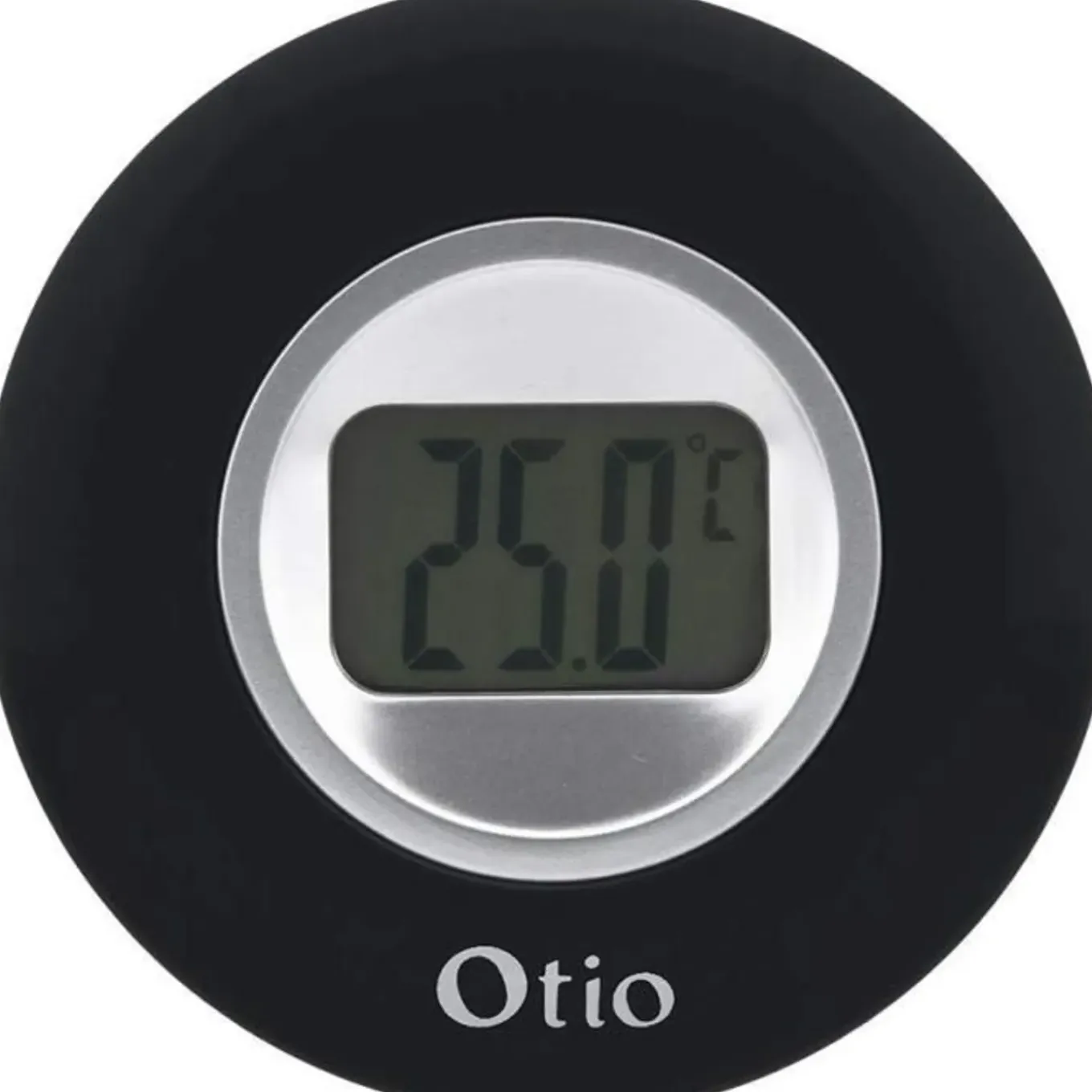 Otio Binnenthermometer D: 77mm Lcd Scherm Zwart