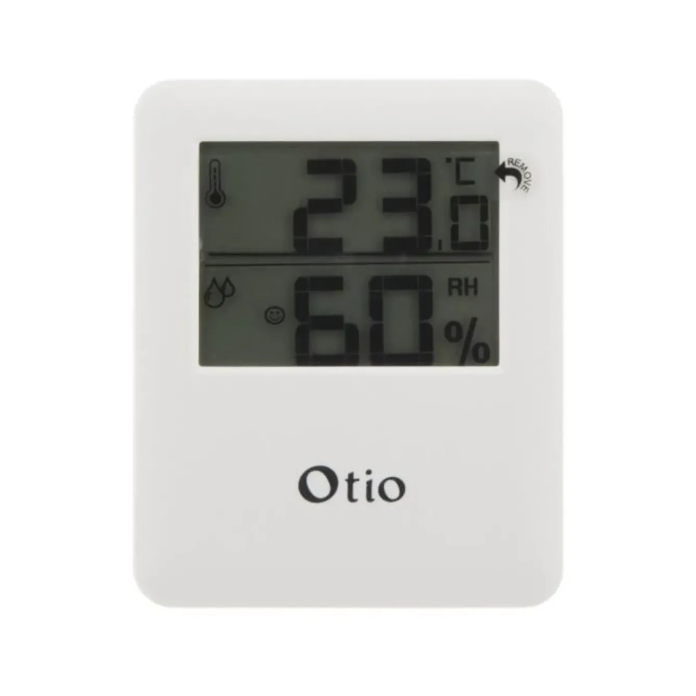 OTIO - Thermometer - Praktisch Formaat, Magnetische Bevestiging, Wit - 8 X 6,5 X 0,9 Cm