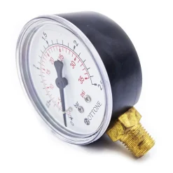 Ottone 63mm 2,5 BAR waterdrukmeter zijdelingse aansluiting 1/4