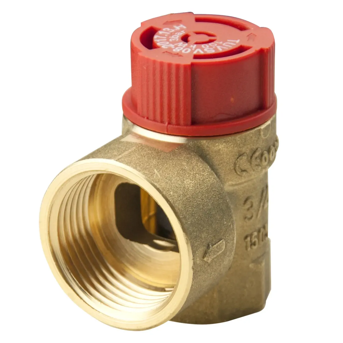 Ottone 3/4" x 1" drukverlagende klep vrouwtje 8 BAR