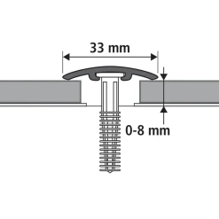 Overig Overgangsprofiel - Aluminium - 33x4mm 0,95m
