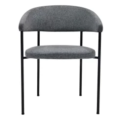 Oviala Adele Set Van 2 Fauteuils Van Multiplex En Roestkleurige Stof