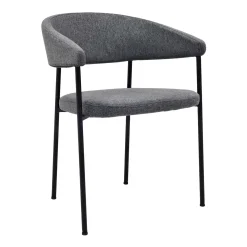 Oviala Adele Set Van 2 Fauteuils Van Multiplex En Roestkleurige Stof