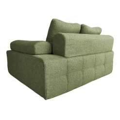 Oviala Linkerfauteuil Voor Modulaire Stoffen Bank Met Kussens Snuggy Groen