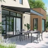 Oviala Ouessant Elektrische Zonnescherm Van 4x3m In Antraciet Aluminium