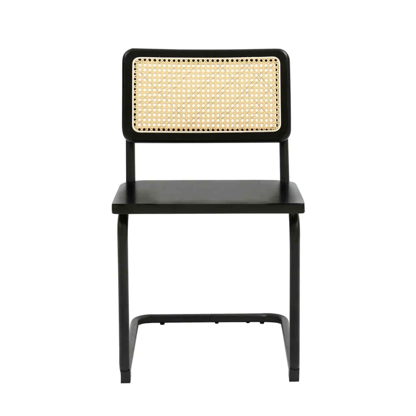 Oviala Set Van 2 Metalen En Houten Stoelen Betty Zwart Betty Zwart