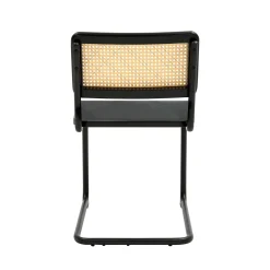 Oviala Set Van 2 Metalen En Houten Stoelen Betty Zwart Betty Zwart