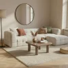 Oviala Vierkante Salontafel 75 Cm In Gelakt Mdf Luma Taupe Luma Taupe