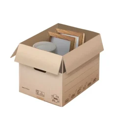 PACK AND MOVE - 20 Boekendozen - Versterkte Handgrepen - 40 X 30 X 30 Cm