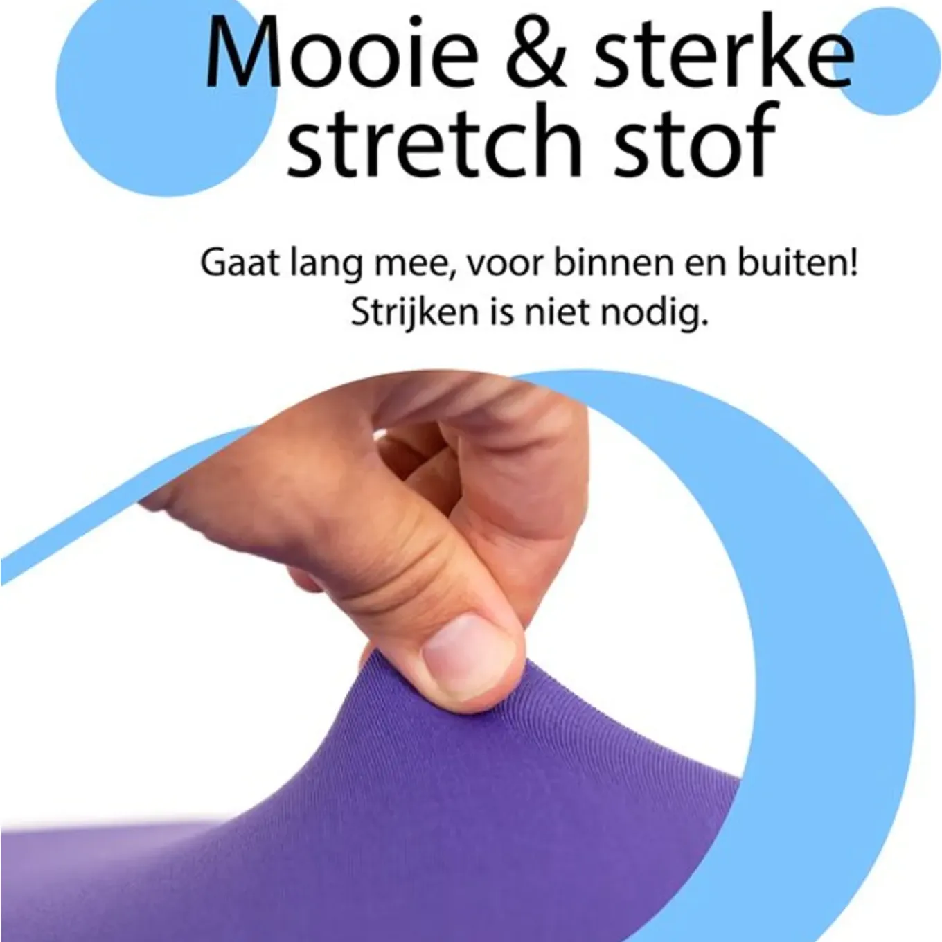 2-pack Statafelrokken - Stretch - ∅80-85x110 Cm - Paars
