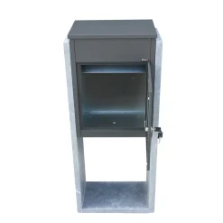 VASP Pakketbrievenbus Torino AN - Natuursteen en Staal - Antraciet - 44x105x25cm