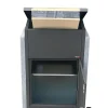VASP Pakketbrievenbus Torino Big - Natuursteen en Staal - Antraciet - 44x108x23cm