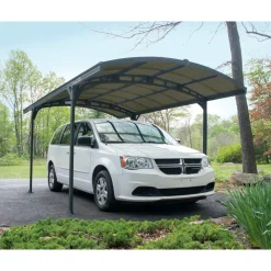 Canopia Palram - | Atlas 495X287 cm Carport Enkel Donkergrijs Zonnegrijs