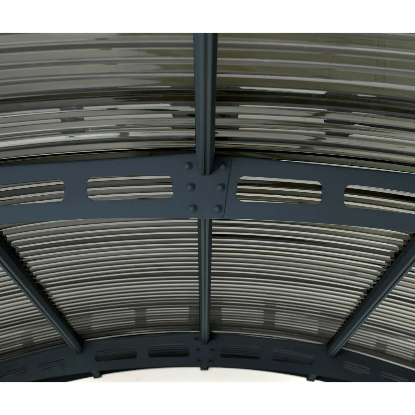 Canopia Palram - | Atlas 495X287 cm Carport Enkel Donkergrijs Zonnegrijs