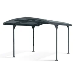 Canopia Palram - | Atlas 495X287 cm Carport Enkel Donkergrijs Zonnegrijs