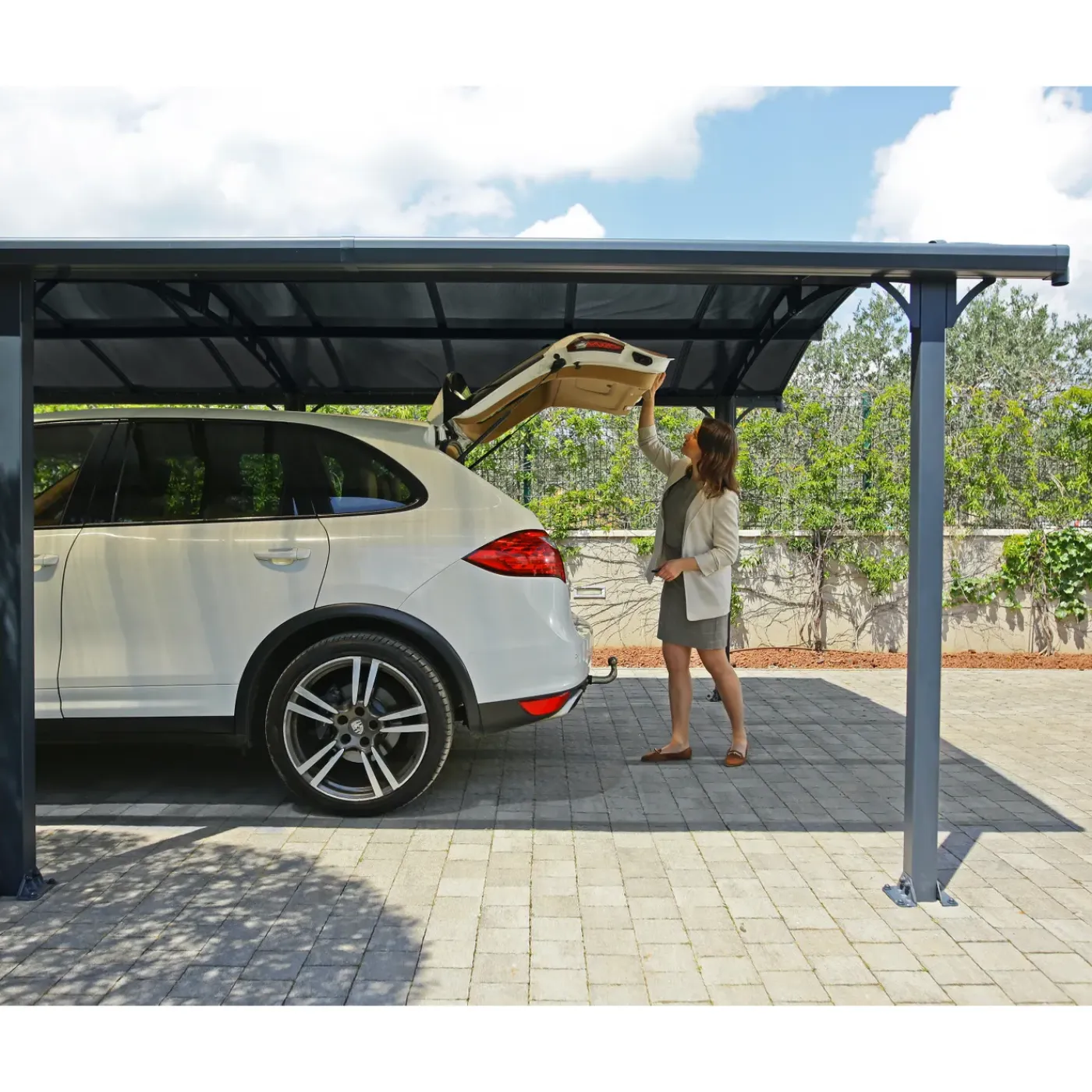 Canopia Palram | - Carport Arcadia - Enkel - Donkergrijs/Brons - 1077x360cm