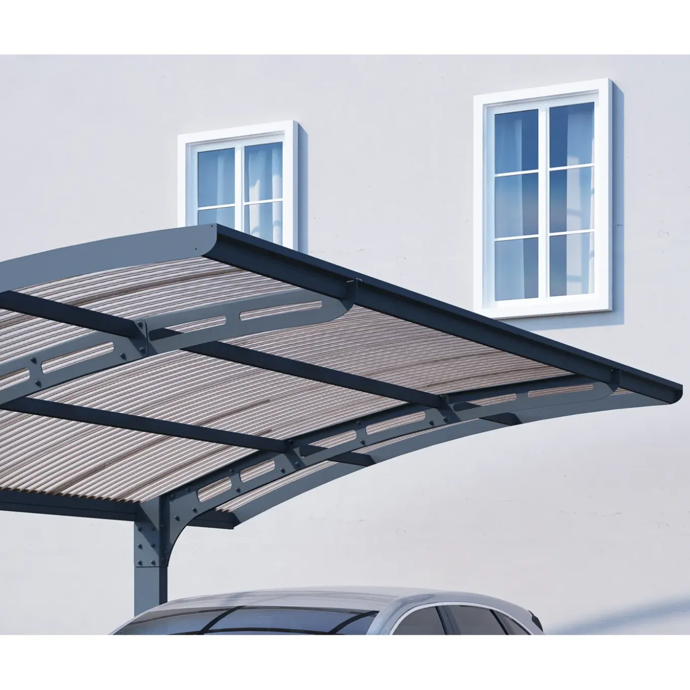 Palram | Canopia - Carport Arizona Wave - Grijs - 495x289cm
