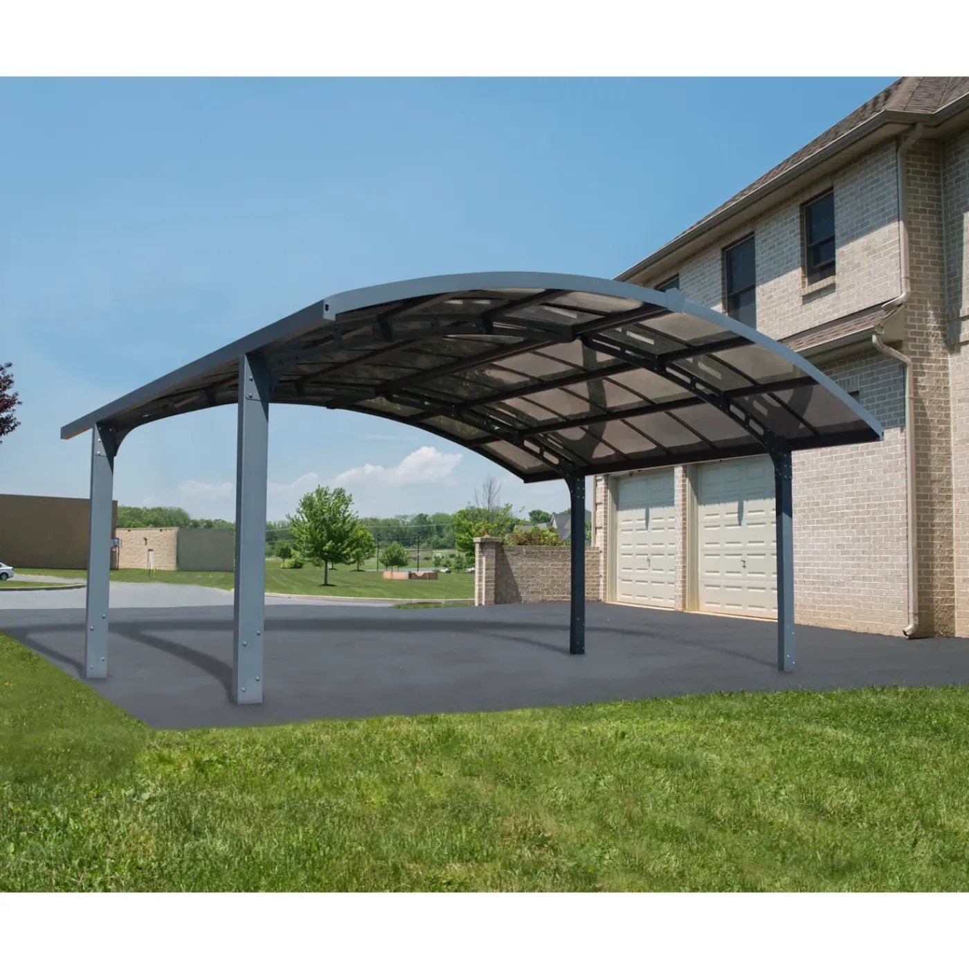 Canopia Palram | Carport Arizona Breeze 5000 - Dubbel - Antraciet - 578x495x273,5cm
