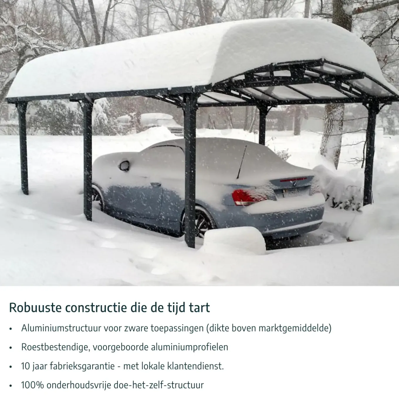 Palram | Canopia - Carport Camper Alpine - Grijs - 650x360x307cm