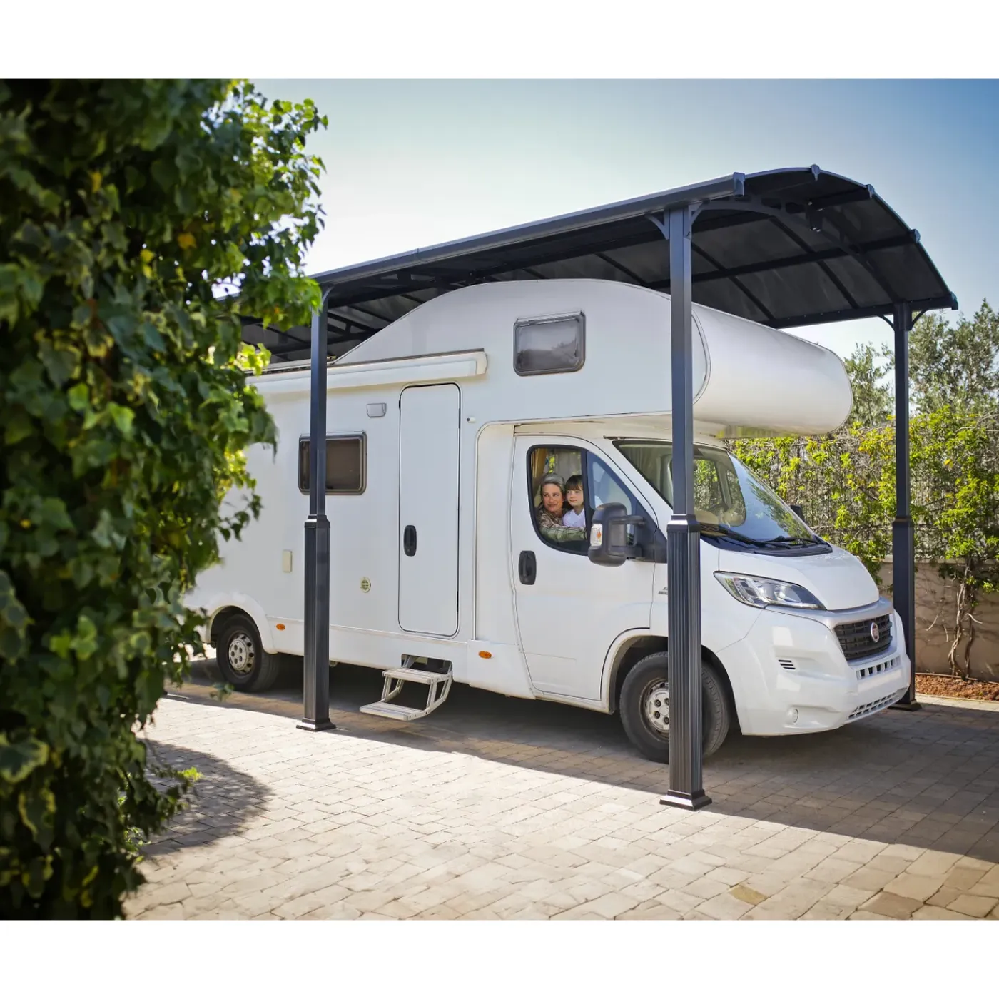 Canopia Palram | - Carport Camper Alpine - Grijs - 1290x359x307cm