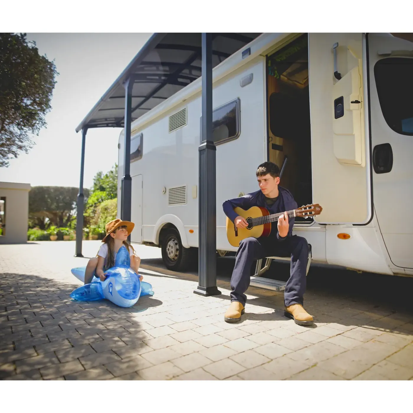 Canopia Palram | - Carport Camper Alpine - Grijs - 1290x359x307cm