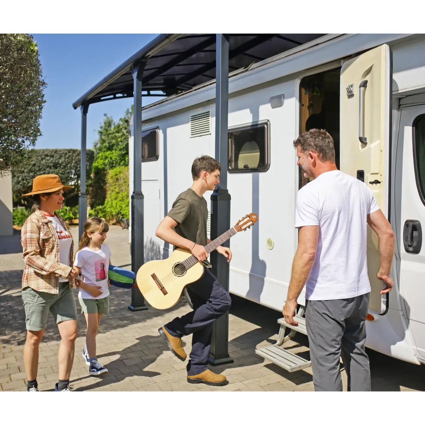 Canopia Palram | - Carport Camper Alpine - Grijs - 1290x359x307cm