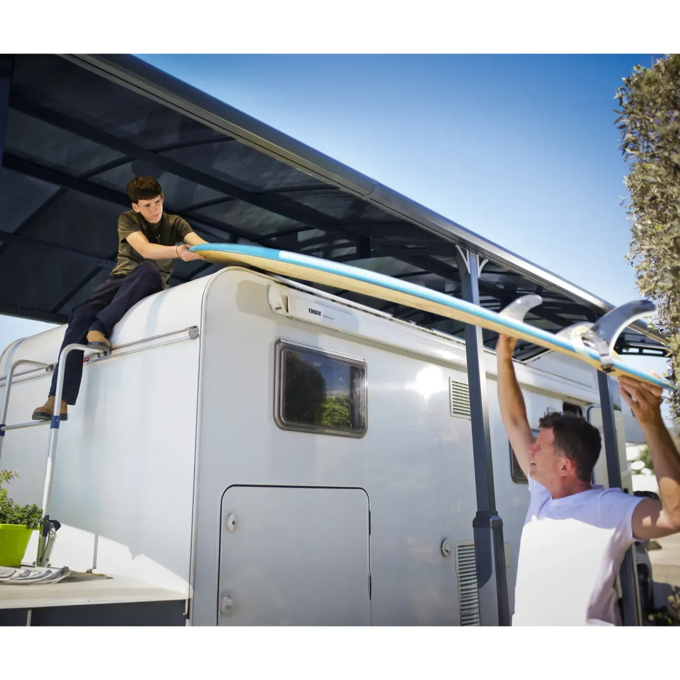 Canopia Palram | - Carport Camper Alpine - Grijs - 863x360x307cm