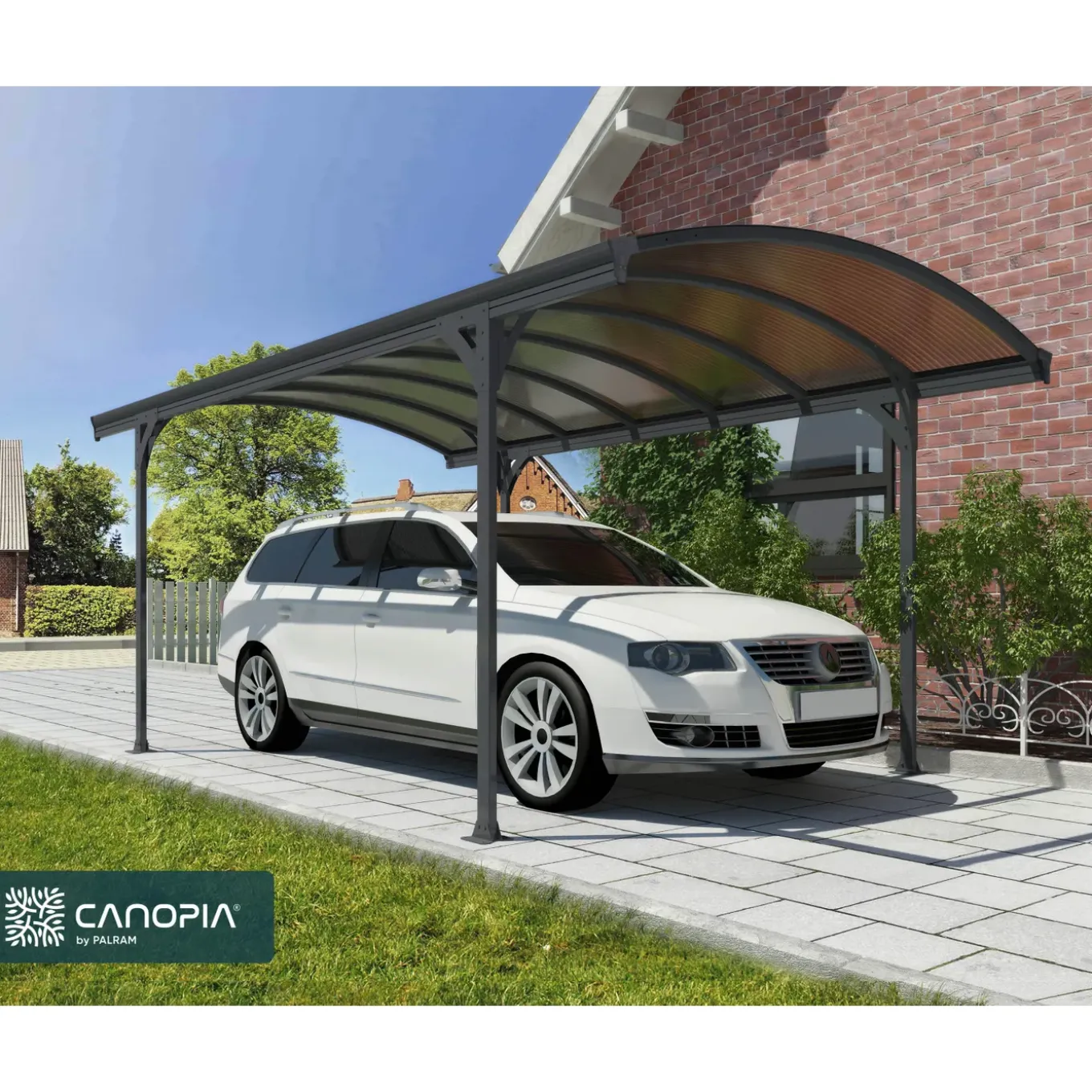 Palram | Canopia - Carport Vitoria - Enkel - Donkergrijs/brons 5,01x2,91m