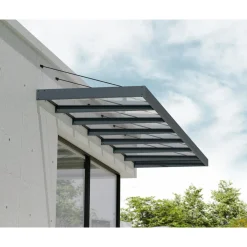 Palram | Canopia - Deur en Veranda Luifel Sophia XL - Grijs - 660x140cm