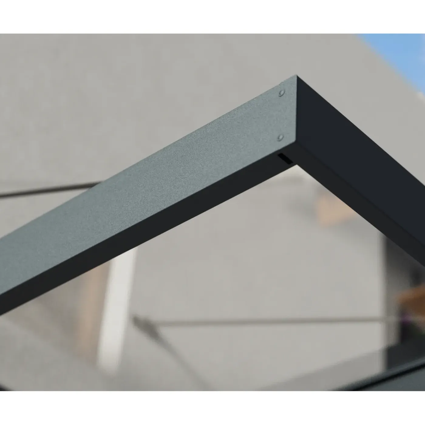 Canopia Palram | - Deur en Veranda Luifel Sophia XL - Helder 286x140x67cm