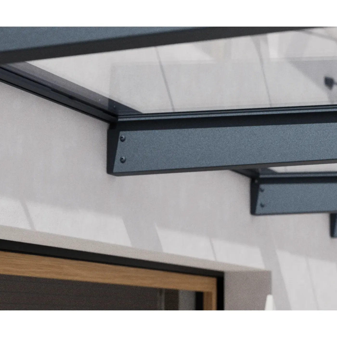Canopia Palram | - Deur en Veranda Luifel Sophia XL - Helder 286x140x67cm
