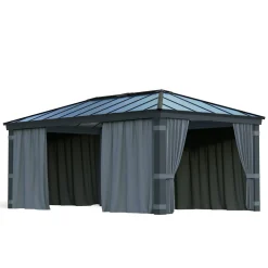 Palram-Canopia gordijnset voor tuinpaviljoen Dallas 6100 (4st)