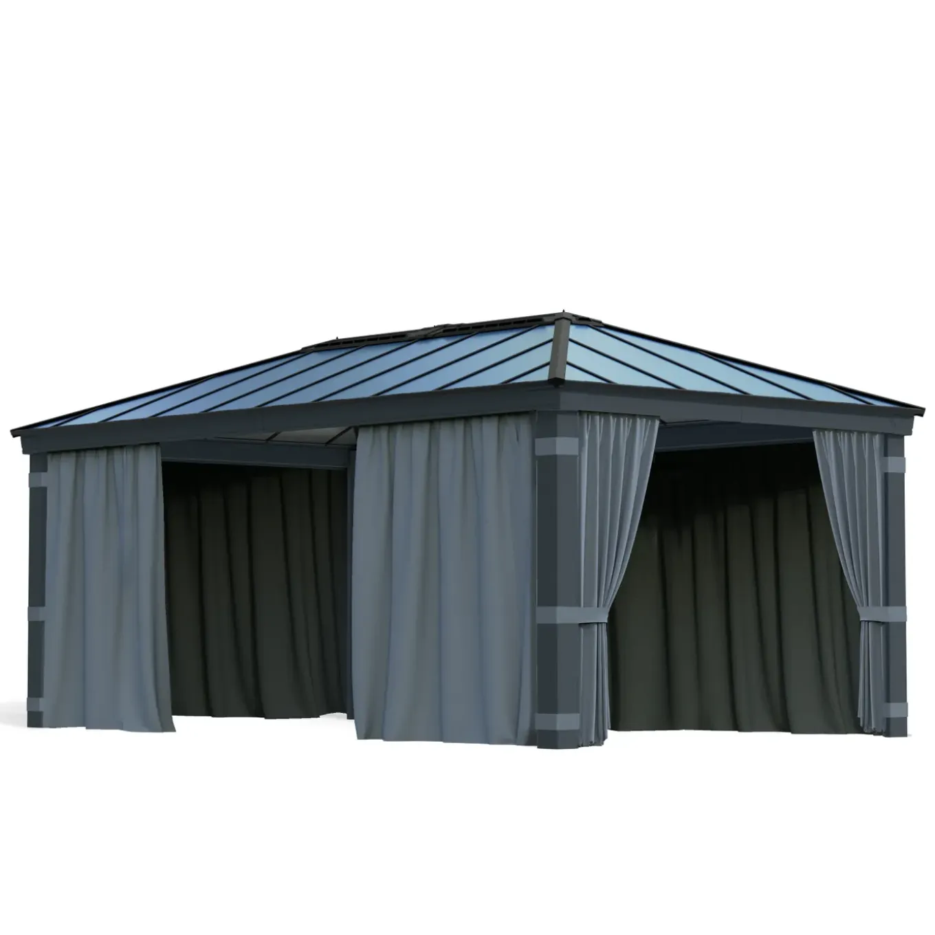 Palram-Canopia gordijnset voor tuinpaviljoen Dallas 6100 (4st)