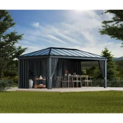 Palram-Canopia gordijnset voor tuinpaviljoen Dallas 6100 (4st)