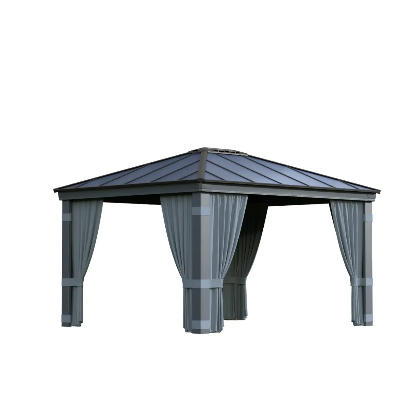 Palram-Canopia gordijnset voor tuinpaviljoen Dallas 4300 (4st) 430x360cm