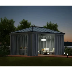 Canopia Palram- gordijnset voor tuinpaviljoen Dallas 4900 (4st)