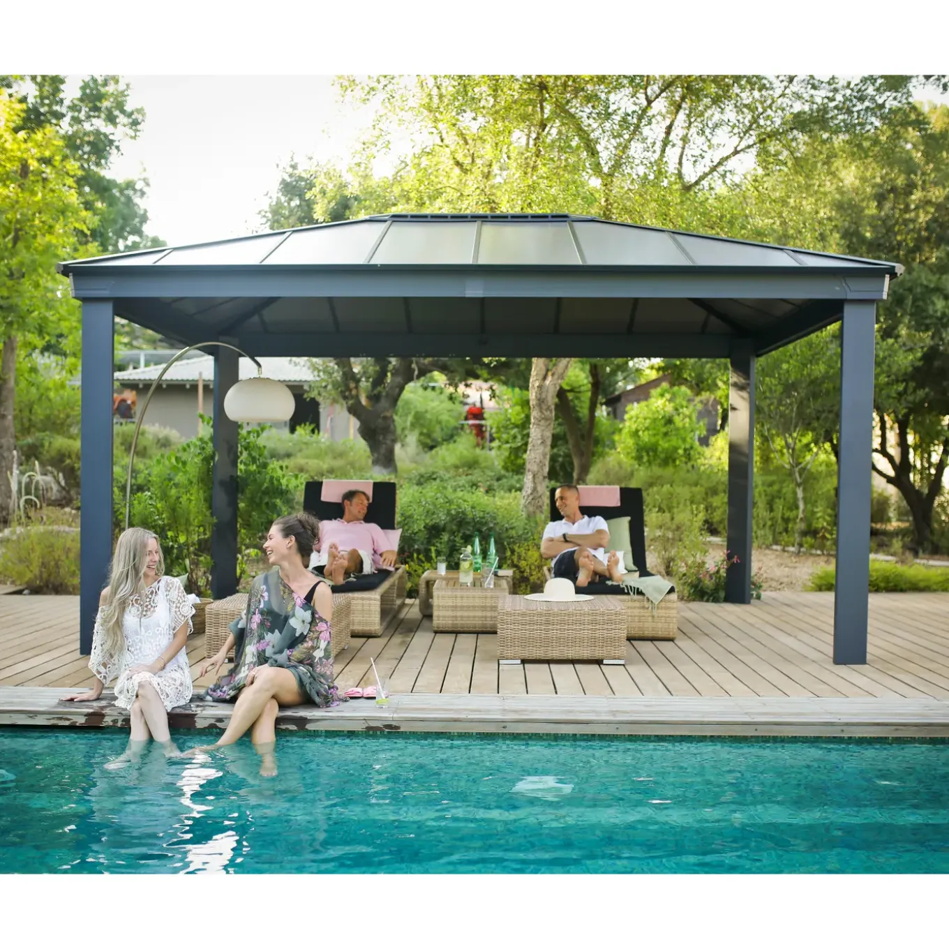 Palram | Canopia - Paviljoen Dallas - Donkergrijs - 487x363cm