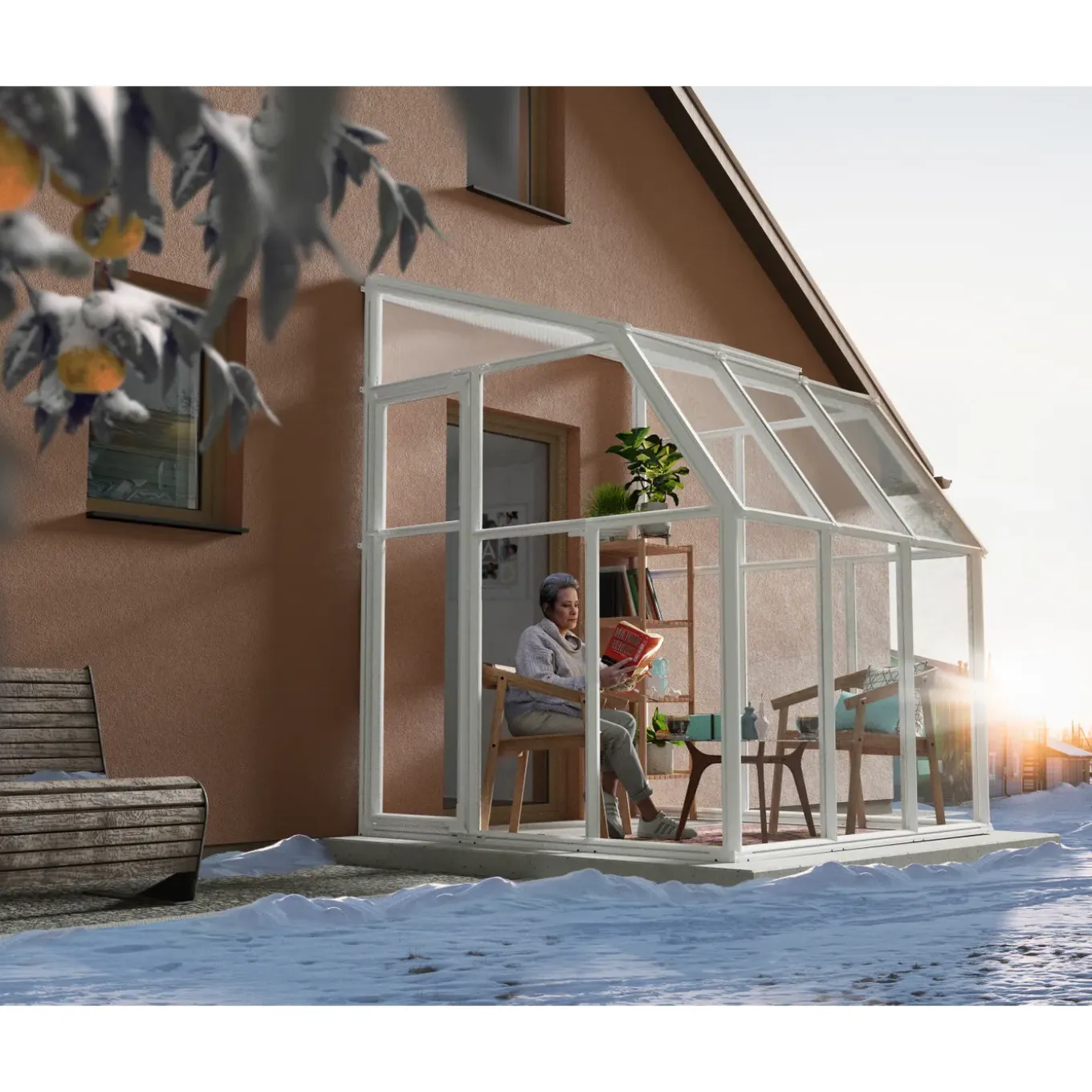 Palram-Canopia serre Sanremo wit 200x200cm