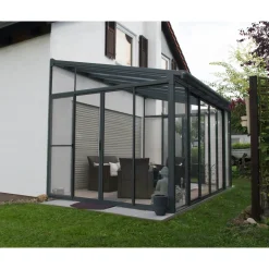 Palram - Canopia Serre, Veranda en Solarium SanRemo - Helder - Donkergrijs - 425x294cm