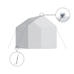 Canopia Palram - | Tuinkas Verankeringspakket Zilver