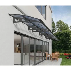 Palram | Canopia - veranda- en deurluifel Herald - Helder/Grijs - 892X139cm