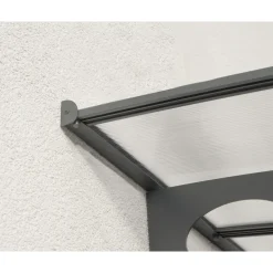 Palram | Canopia - veranda- en deurluifel Herald - Helder/Grijs - 892X139cm