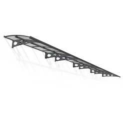 Palram | Canopia - veranda- en deurluifel Herald - Helder/Grijs - 892X139cm