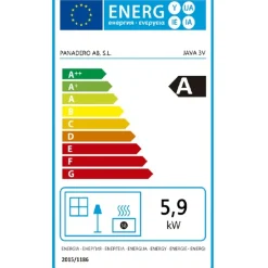 Panadero houtkachel Jave 3V Ecodesign 5,9kW