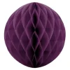 Papieren Kerstballen - Aubergine Paars - 10 Cm - Versiering