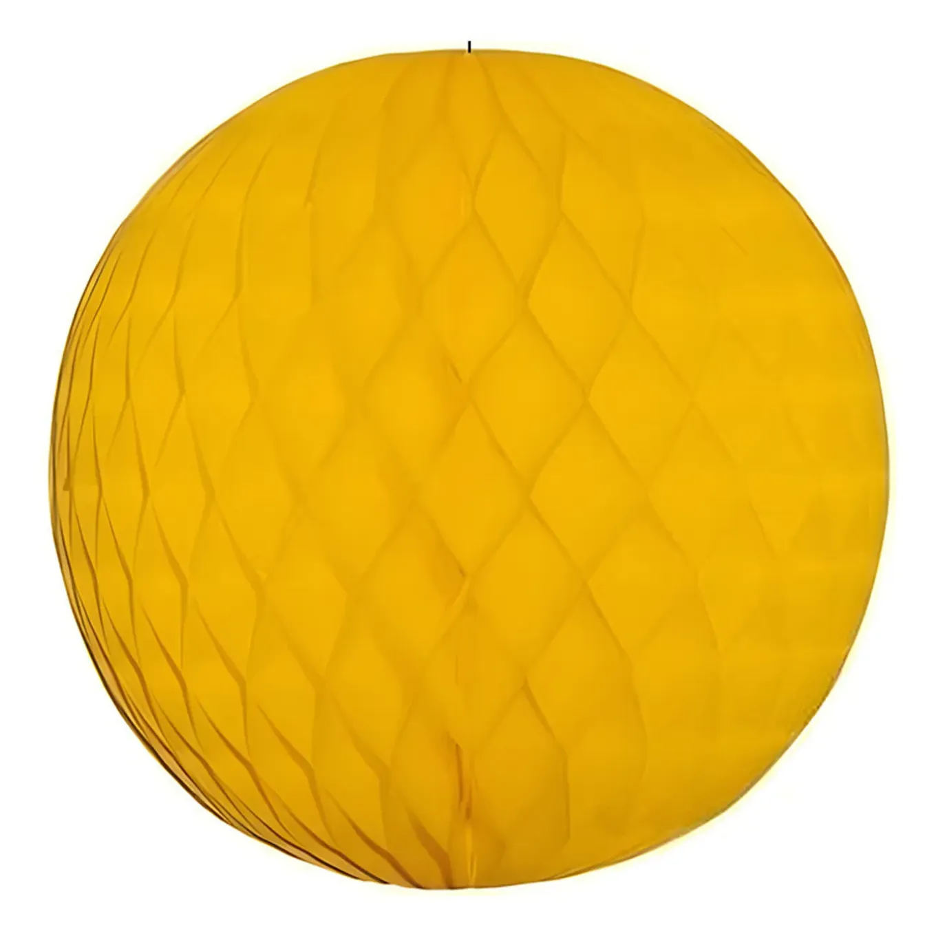 Papieren Kerstballen - Goudgeel - 10 Cm - Versiering