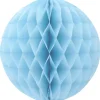 Overig Papieren Kerstballen - Lichtblauw - 10 Cm - Versiering