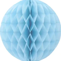 Overig Papieren Kerstballen - Lichtblauw - 10 Cm - Versiering